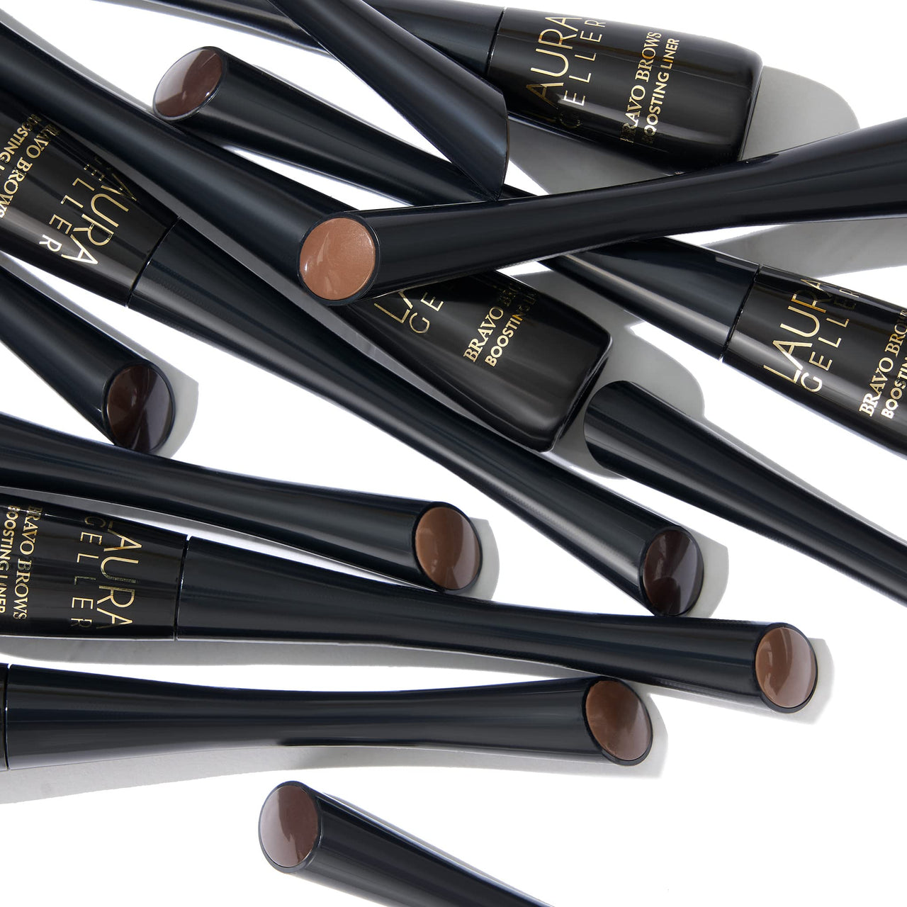LAURA GELLER NEW YORK Bravo Brows Boosting Liner, Dark Brown