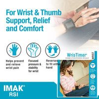 Thumbnail for Brownmed - IMAK RSI WrisTimer - Wrist Brace for Carpal Tunnel, Arthritis & Tendonitis - Comfortable Wrist Support for Working, Gaming & More - Offers Gentle Wrist Compression for Men & Women - Small