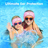 Thumbnail for HeySplash Swimming Headband, Swimming Earplugs Kids Ear Plugs Ear Band Swimmer Ear Protection, Elastic Neoprene Ear Guard, Hair Guard for Kids, Adults, Keep Water Out, Hold Earplugs in, Medium, Pink