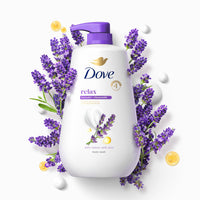 Thumbnail for Dove Body Wash with Pump Relax Lavender Oil & Chamomile For 24hr Lotion-Soft Skin Moisturizing Skin Cleanser with No Sulfates No Parabens 30.6 Oz