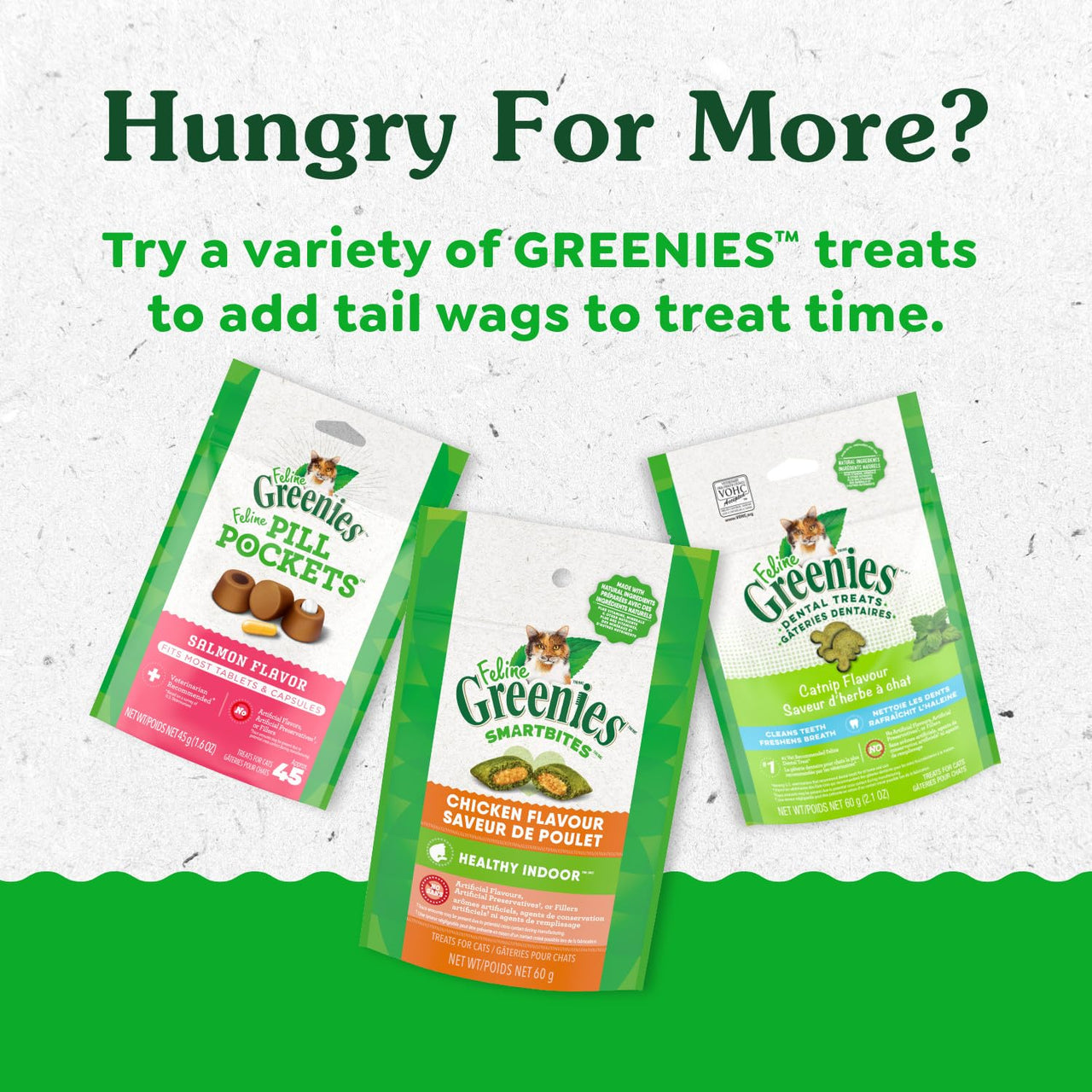 Greenies Feline Smartbites, Cat Treats Healthy Recipe, Indoor Cat Treats, Tuna Flavor, 2.1 oz. Pack