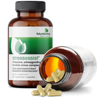 Thumbnail for Futurebiotics Stressassist L-theanine Ashwagandha and Rhodiola Rosea Stress Complex - Natural Nutritional Stress Function, 90 Vegetarian Capsules