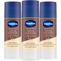 Thumbnail for Vaseline Cocoa Shimmer Jelly Stick – Non-Greasy Moisturizer for Glowing Skin, Face & Body Lotion, Travel-Size, 1.4 Oz Ea, Pack of 3.