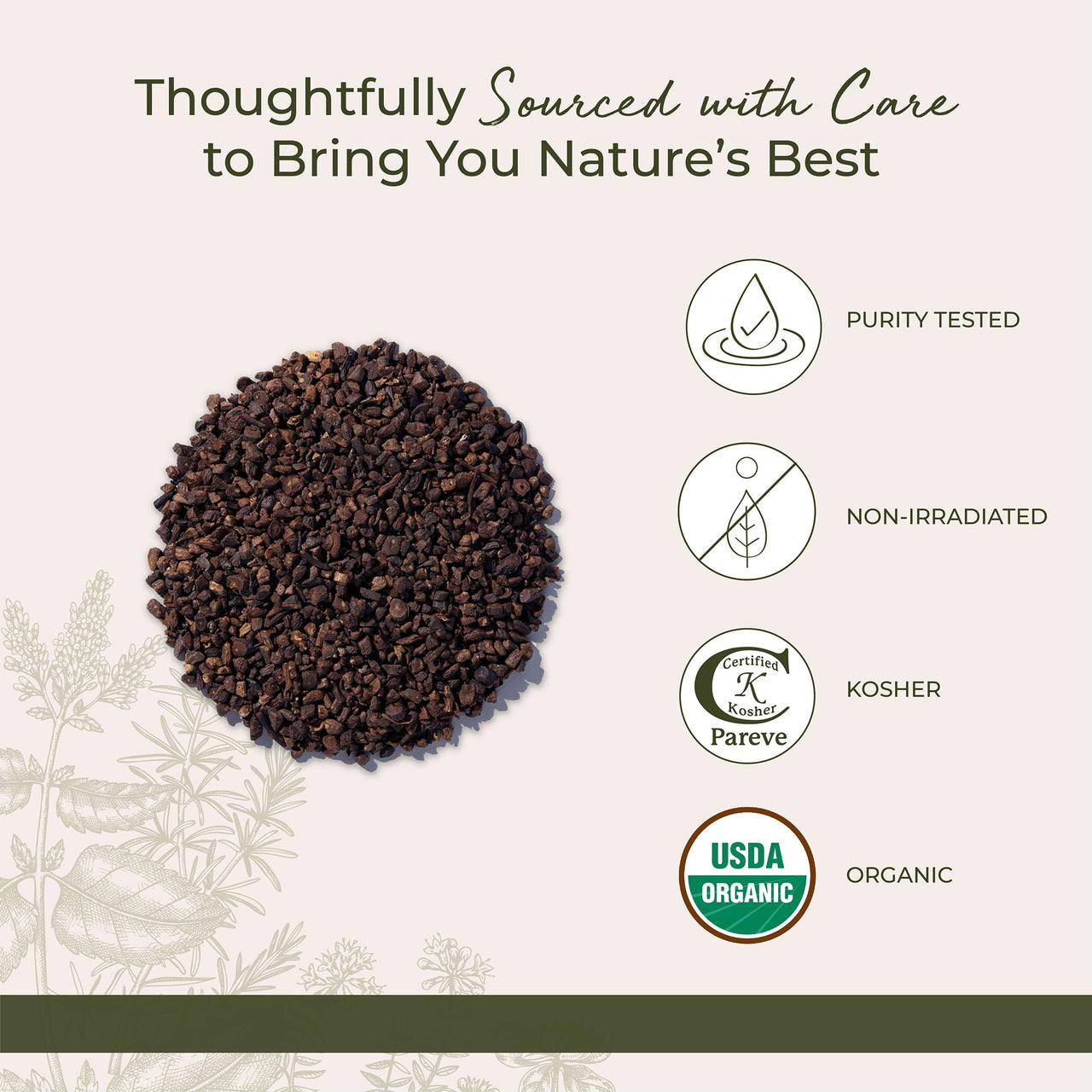 Starwest Botanicals Organic Roasted Dandelion Root - Loose Leaf Herbal Tea, Cut & Sifted, Certified Kosher, Non-GMO, Caffeine-Free - Bulk 1 lb Bag