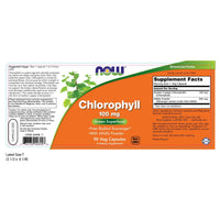 Thumbnail for NOW Foods Supplements, Chlorophyll 100 mg with Alfalfa Powder, Green Superfood, 90 Veg Capsules
