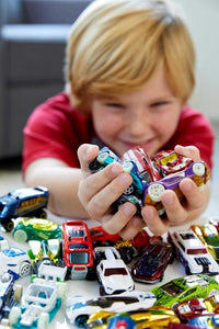 Thumbnail for Hot Wheels Toy Cars & Trucks, 50-Pack of 1:64 Scale Vehicles, Individually Packaged (Styles May Vary) (Amazon Exclusive)