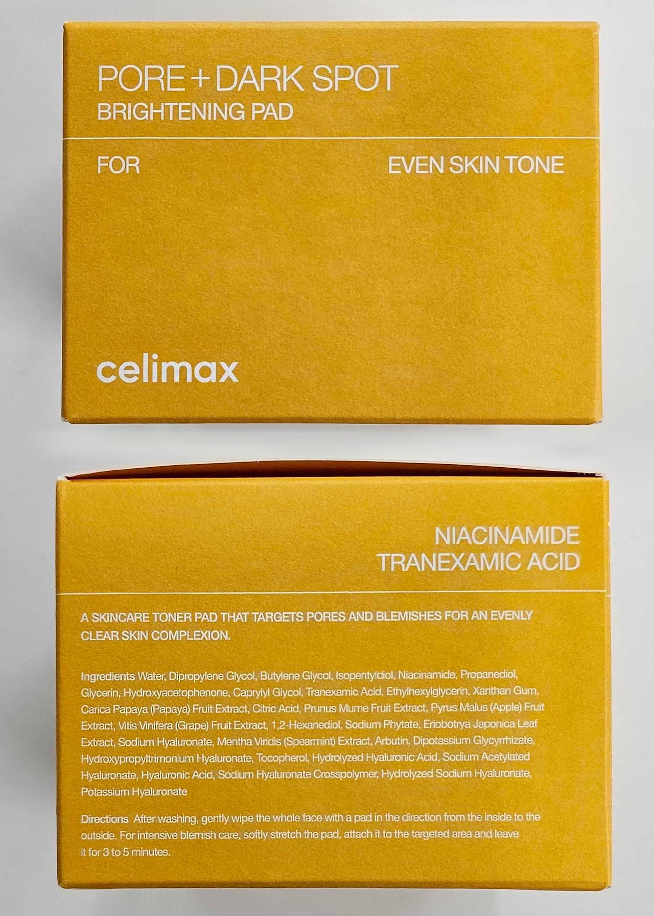 celimax Pore+Dark Spot Brightening Pad | Exfoliating Peeling Pads for Enlarged Pores, with Hyaluronic Acid, Pore Minimizer, Non-Irritating, Hydrating, For Sensitive Skin (40 pads)