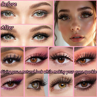 Thumbnail for Lash Clusters Kit, 640 Pcs Eyelashes Clusters Extensions Kit 9-16mm Individual Lashes D Curl Fluffy Wispy False Eyelashes Thin Band with Bond Seal Tweezers Brush DIY (30D+40D+50D+60D Kit 9-16mm)
