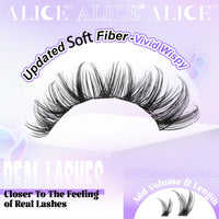 Thumbnail for ALICE Lash Clusters Wispy Eyelash Clusters 10-18mm 168pcs Cluster Eyelash Extensions Natural Volume Lash Extensions DIY Individual Lashes Clusters with Soft Thin Band
