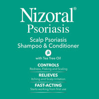 Thumbnail for Nizoral Psoriasis Shampoo & Conditioner, 11 Oz, Gentle Scalp Treatment, Relieves Itching and Flaking, Redness and Scaling Effective Scalp Psoriasis Shampoo with Salicylic Acid and Tea Tree Oil