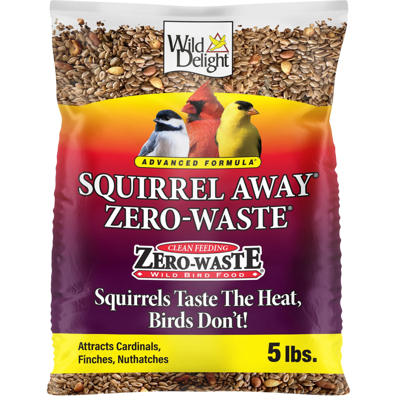 Wild Delight Advanced Formula Squirrel Away Zero Waste Wild Bird Food 5lbs