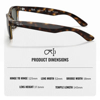 Thumbnail for Ray-Ban RB2132 NEW WAYFARER CLASSIC POLARIZED Square Shaped Sunglasses for Men & Women – Includes Official Rayban Eyewear Kit – Ideal Formal & Casual Wear Sunglasses – G-15 Green Lens