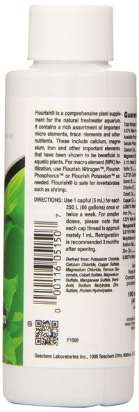 Thumbnail for Seachem Flourish Freshwater Plant Supplement - Aquarium Element and Nutrient Blend 100 ml, (Model: 515)
