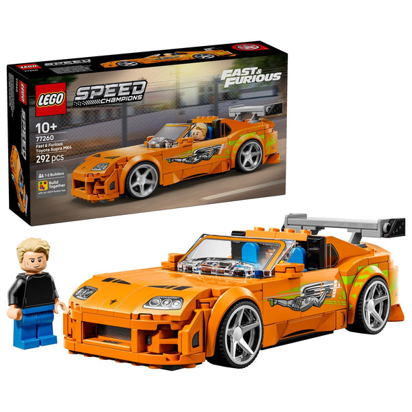 Lego 77260 Speed Champion Fast and Furious Toyota Supra MK4 Toy, Birthday Present, Blocks, Boys, Girls, Children, 10, 11, 12, Elementary School, Vehicle, Car, Mini Car, Pretend Play, Pretend Play Game