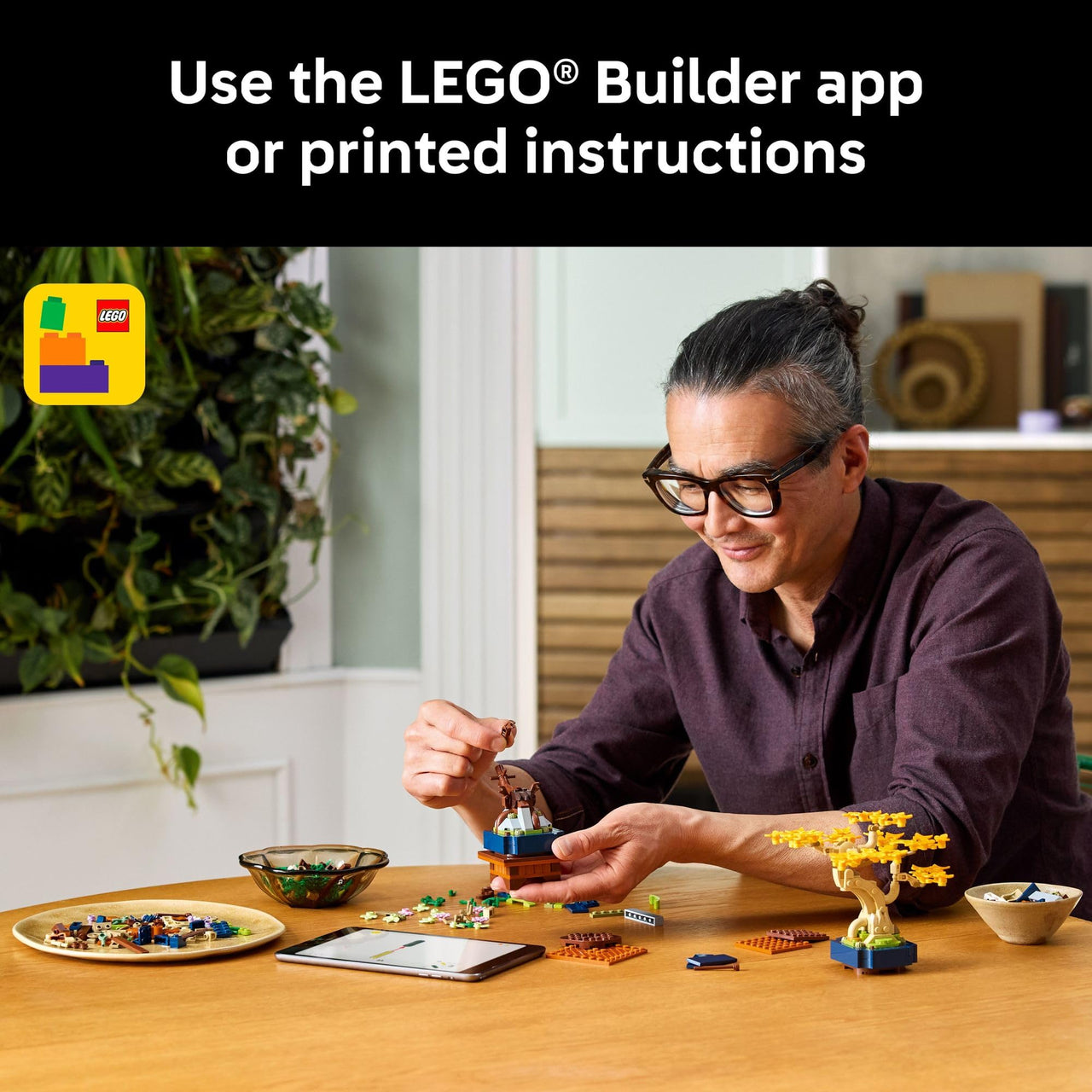 LEGO Botanicals Mini Bonsai Trees Building Set - Artificial Bonsai Tree Building Blocks for Adults, Ages 18+ - Gift for Birthdays for Him - DIY Home and Office Decor for Men and Women - 10373
