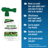 Thumbnail for Liquid Fence Deer And Rabbit Repellent Concentrate 32 Ounces, Hose-End Sprayer