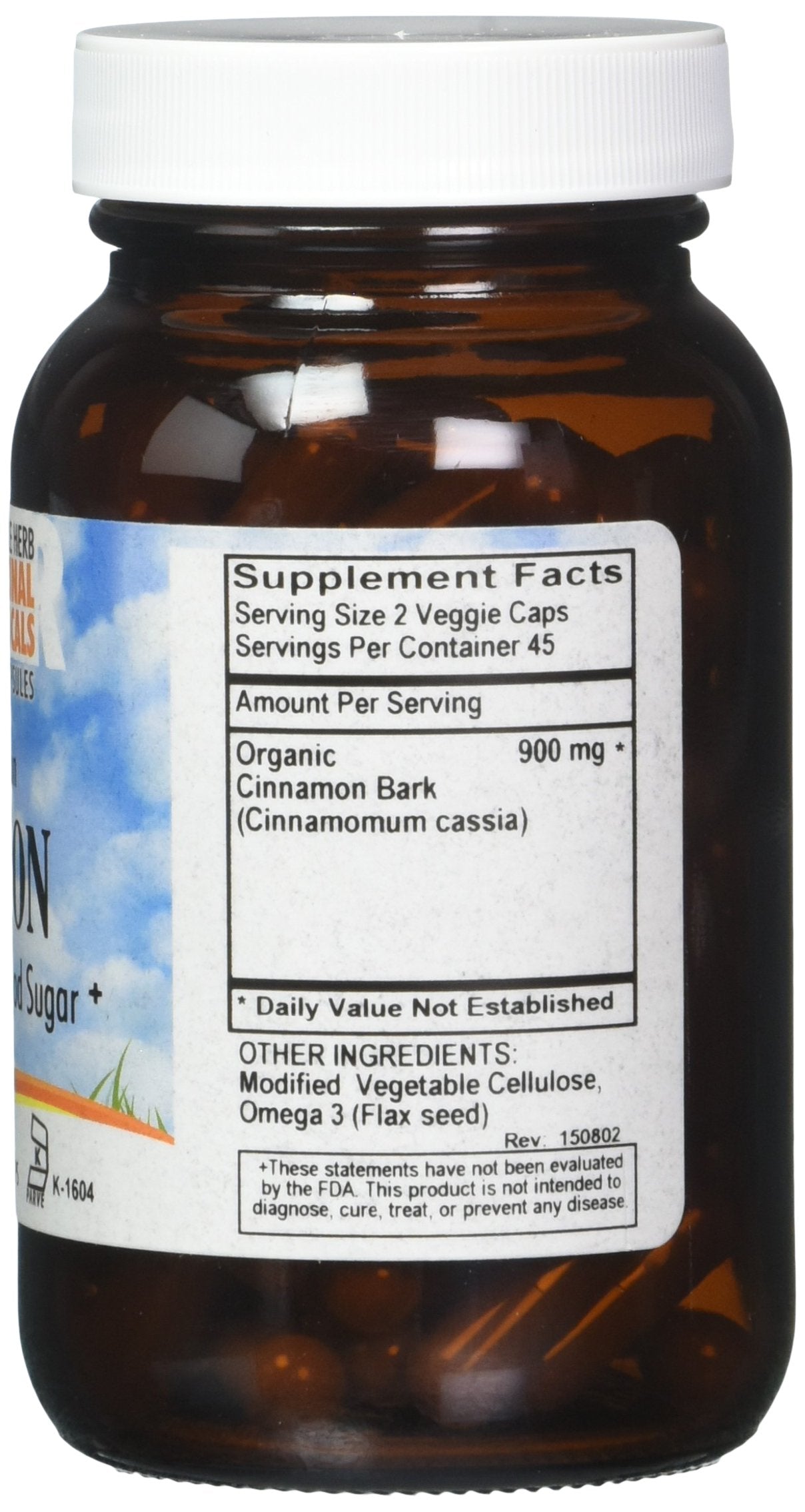 L A NATURALS Cinnamon Raw Herb 90 Vgc, 0.02 Pound