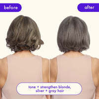 Thumbnail for amika bust your brass cool blonde strength repair conditioner, 1000ml