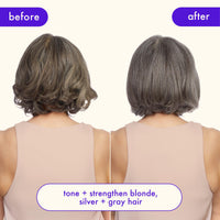 Thumbnail for amika bust your brass cool blonde strength repair conditioner, 1000ml