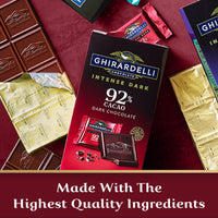Thumbnail for GHIRARDELLI Intense Dark Chocolate Squares, 92% Cacao, 4.1 Oz Bag (Pack of 6)