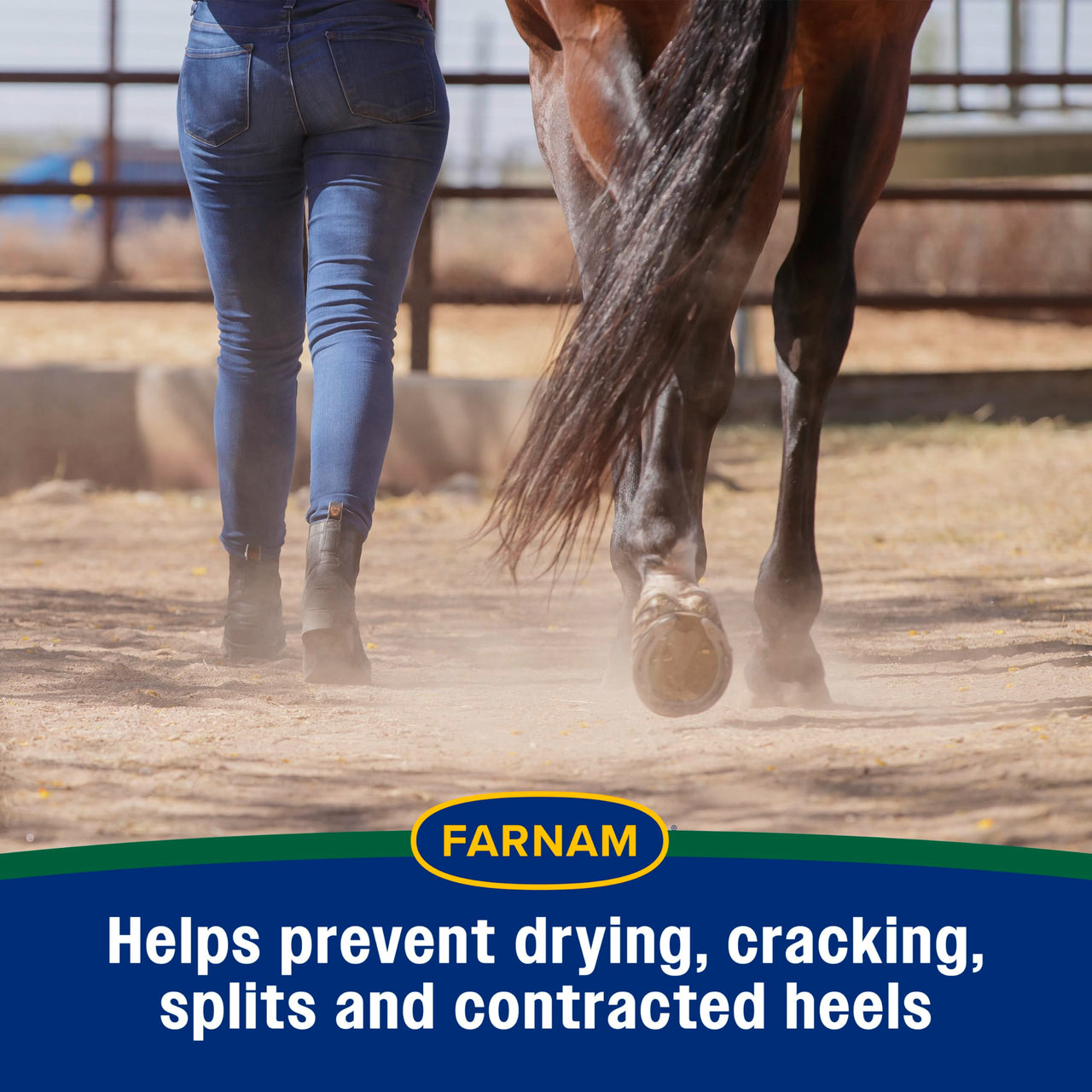Farnam Rain Maker Triple Action Hoof Moisturizer & Conditioner, Protection Against Dry Weather, Cracks, Splits, Contracted Heels, 32 fl oz