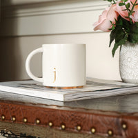 Thumbnail for COLLECTIVE HOME - Monogram Ceramic Mugs, 15 oz Golden Initial Coffee Cups, Elegant Alphabet Tea Mugs, Elegant Personalized Mug with Gift Box, Luxurious Cups for Office and Home (j)