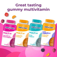 Thumbnail for ONE A DAY Multi+ Hair, Skin & Nails, Multivitamin + Boost of Support for Healthy Hair, Skin & Nails with Biotin and Vitamins A, C, E & Zinc ,Gummy 120 Count (2 Month Supply)