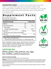 Thumbnail for Rainbow Light Vitamin C Gummies with Vitamin E | 90 Count | Supports Immune & Antioxidant Health for Adults & Kids | Tangy Orange Flavor