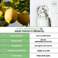 Thumbnail for All Day Pure C 5.5 Glow Serum 30ml | Aronia Fruit Extract | Pure Vitamin C (L-Ascorbic Acid) with Alpha-Arbutin&Ascorbyl Glucoside | fragrance-free, parabens-free | 1.01 fl oz, 30 ml