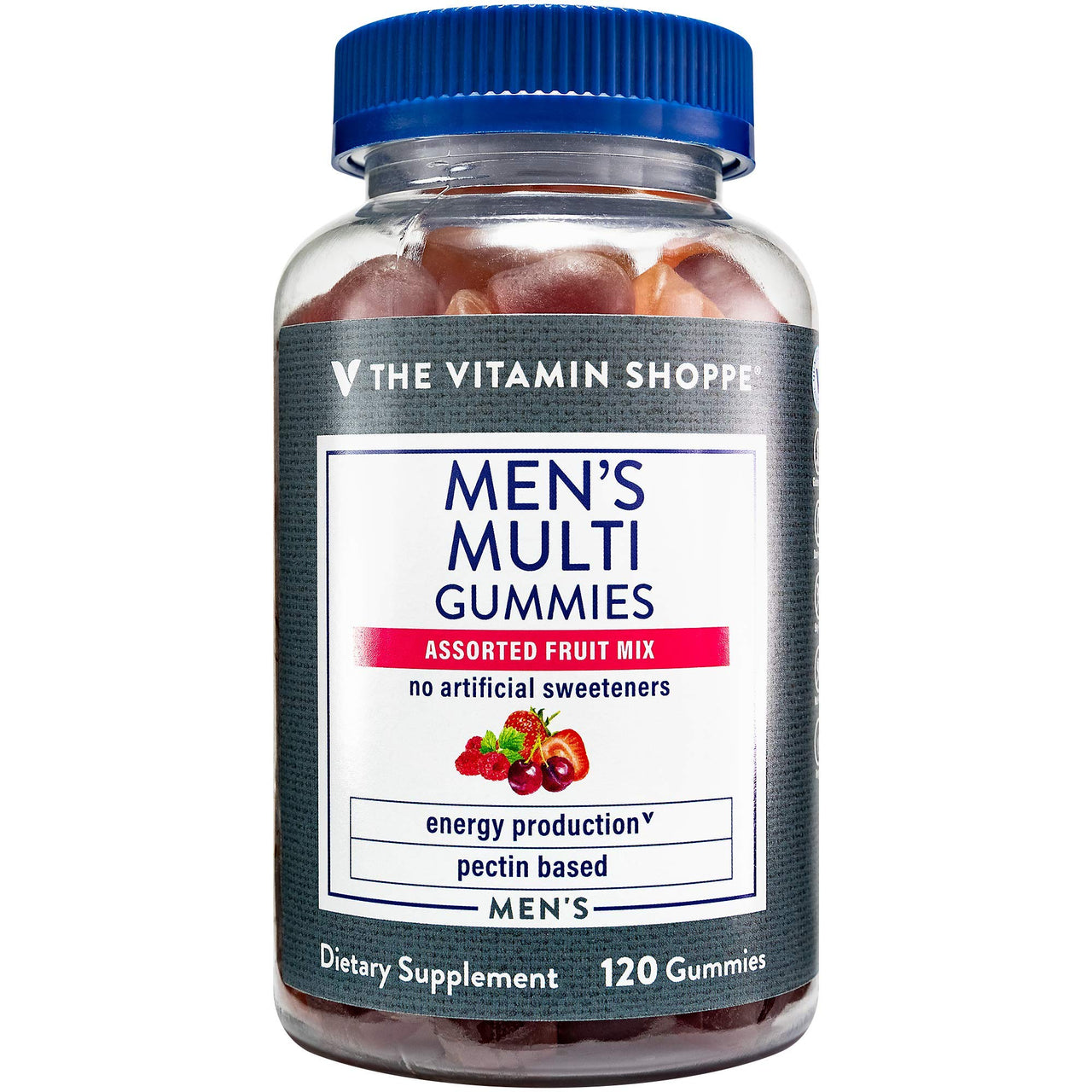 Men's Multi Gummies - Multivitamin for Energy Production Support - Assorted Fruit Mix (120 Gummies)
