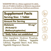 Thumbnail for Solgar Melatonin 10 mg Clinically Studied Ingredient, Helps Promote Relaxation & Sleep, Suitable for Vegans, 60 Tablets