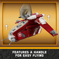 Thumbnail for LEGO Star Wars: The Clone Wars Coruscant Guard Gunship - Buildable Star Wars Toy for 9 Year Olds - Gift Idea for Fans - Includes 3 Clone Trooper Minifigures - 75354