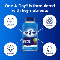 Thumbnail for One A Day Men’s Multivitamin Gummies, Multivitamin for Men with Vitamin A, C, D, E, Calcium & More To Support Healthy Muscle Function, Gummies, 170 Count