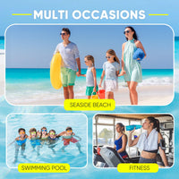 Thumbnail for HOHOM Mesh Swim Bag Beach Drawstring Backpack, Waterproof Gym Bags for Women and Men, Large Pool Bag Swimming Gear for Swimmers