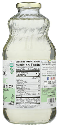 Thumbnail for Lakewood, Organic Aloe Vera Leaf Juice, 32 Fl Oz (Pack of 1)