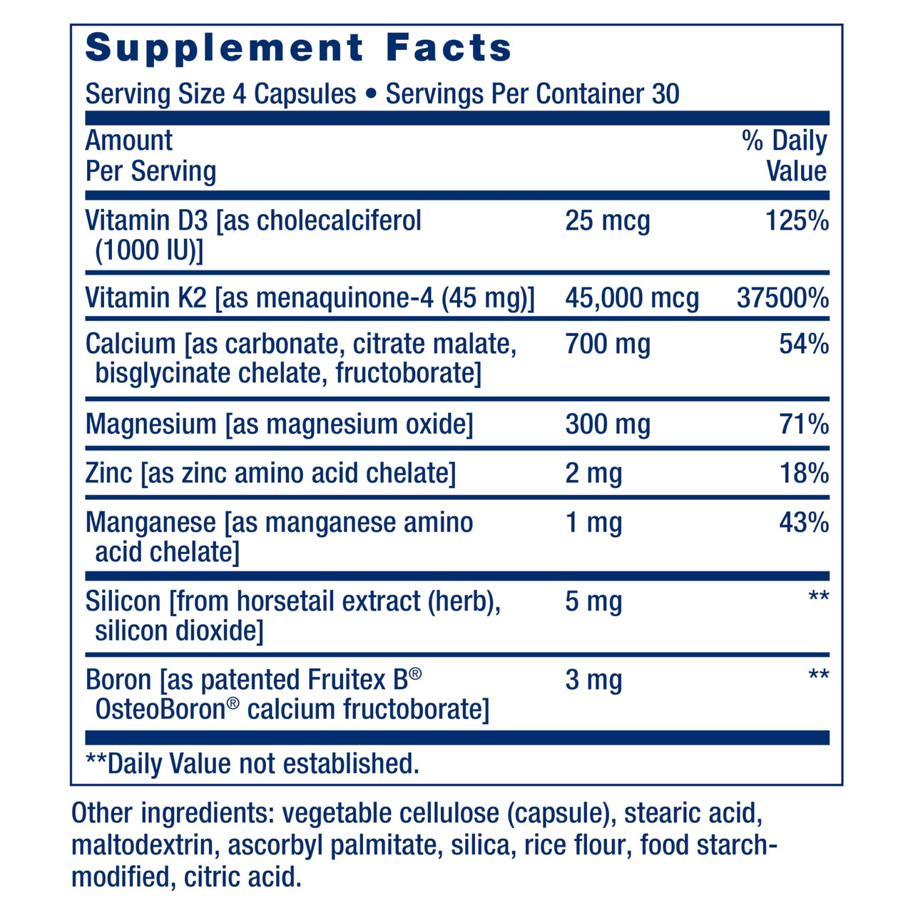 Life Extension Bone Restore Elite Calcium Supplement with Super Potent K2, Calcium, Vitamin D3, Magnesium, Boron, zinc, Vitamin K2, for Bone Health, Gluten-Free, Non-GMO, 120 Capsules