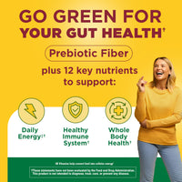 Thumbnail for Nature Made Super Greens Powder with Prebiotic Fiber Drink Mix, Made with 1 Cup Veggies Per Serving, Fiber Supplement + Vitamins and Minerals, 25 Day Supply