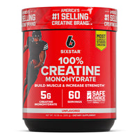 Thumbnail for Six Star 100% Creatine Monohydrate Powder - Unflavored Micronized Creatine Monohydrate Supplement for Workout Performance, Muscle Building & Strength - Creatine Powder for Women & Men - 60 Servings