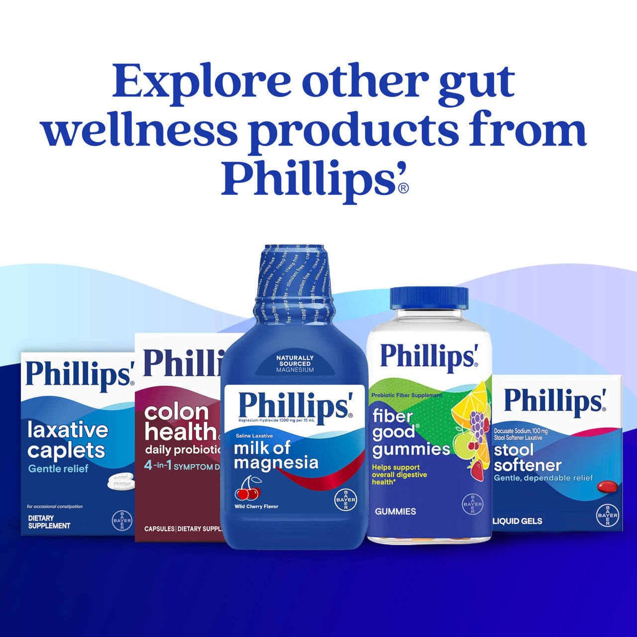 Phillips' Colon Health Daily Probiotic Capsules, 4-in-1 Symptom Defense to help defend against Occasional Gas, Bloating, Constipation, and Diarrhea, Daily Supplement, 60 Count
