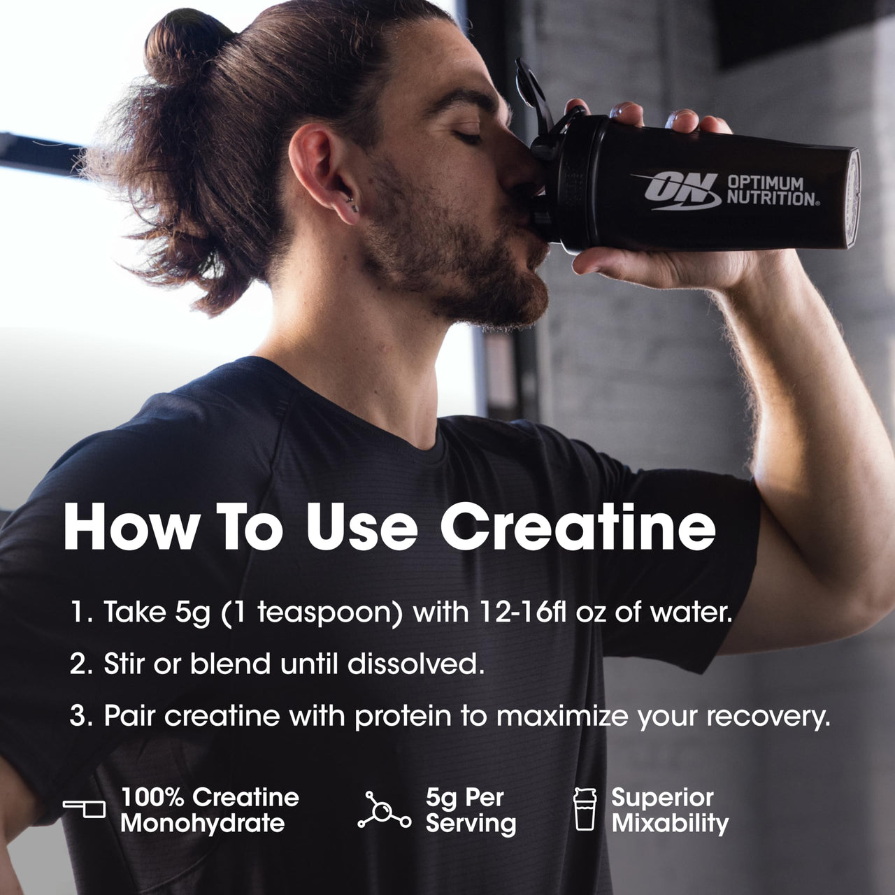 Optimum Nutrition Micronized Creatine Monohydrate Powder, Unflavored, 120 Servings, 600 Grams (Packaging May Vary) (Pack of 2)