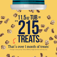 Thumbnail for Stewart 100% Chicken Liver Dog Treats, 11.5 oz Tub, ~215 Pieces, Freeze Dried Raw, Single Ingredient, 60% Protein Training Treats or Meal Topper, Grain Free, Gluten Free