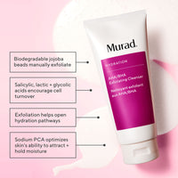 Thumbnail for Murad AHA/BHA Exfoliating Cleanser - Hydration Exfoliating & Moisturizing Salicylic, Lactic and Glycolic Acid Face Wash - Creamy Skin Smoothing Treatment Backed by Science, Travel size, 2 Fl Oz