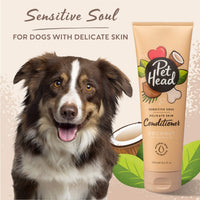 Thumbnail for Pet Head Sensitive Soul Dog Conditioner | Coconut Scent | Conditioner for Dogs with Sensitive Skin | Professional Grooming | Vegan | pH-Neutral | Gentle Formula for Puppies | Made in USA | 8.4 fl. oz.
