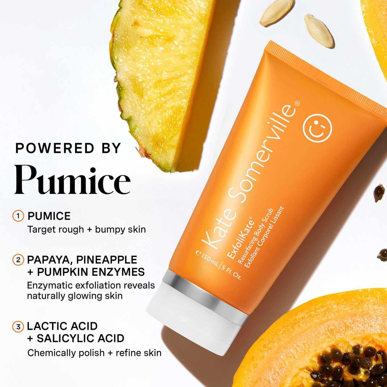 Kate Somerville ExfoliKate Resurfacing Body Scrub | Triple Action Exfoliating Body Polish | Removes Dead Skin | Improves Tone & Texture | 5 Fl Oz