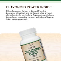 Thumbnail for Citrus Bergamot Supplement, 1000mg, 60 Capsules - Supports Healthy Cholesterol & Triglyceride Levels - 1,000mg Servings (Bergamonte Standardization) by Double Wood