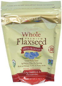 Thumbnail for Spectrum Naturals Organic Whole Premium Flax Seeds Bag, 15 Ounce