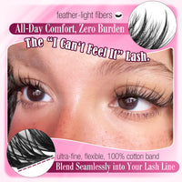 Thumbnail for Natural Lash Clusters Spiky Eyelash Extensions Wispy Individual Lashes Manga Eyelash Individuals 120 Pcs CC-Curly Cluster Eyelash Extensions 10-16MM Mixed DIY Lash Extensions by Mavphnee