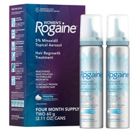 Thumbnail for Rogaine for Women 5% Minoxidil Foam, Growth Treatment for Thinning & Hair Loss, Once-A-Day Unscented Topical Foam, Regrow Fuller Thicker Hair, Dermatologist Recommended, 4-Month Supply, 2 x 2.11 oz