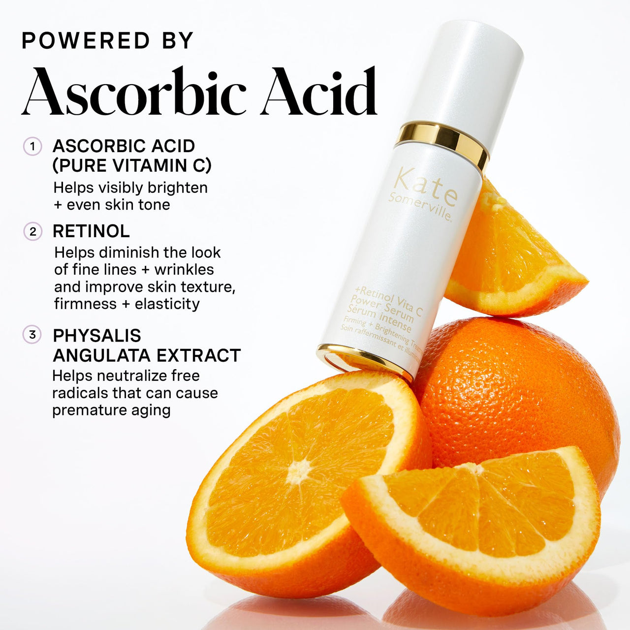 Kate Somerville Retinol Vita C Power Serum – Anti-Aging Skin Firming Treatment Clinically Proven to Brighten and Smooth Lines & Wrinkles, 1 Fl Oz
