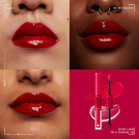 Thumbnail for NYX PROFESSIONAL MAKEUP Shine Loud, Long-Lasting Liquid Lipstick with Clear Lip Gloss - On A Mission (Blue Red)